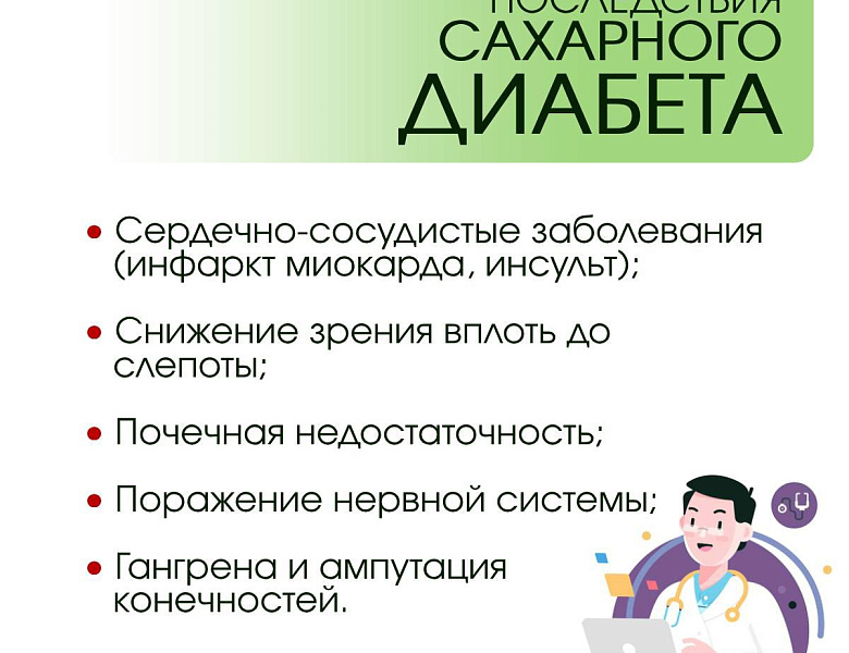 Последствия сахарного диабета