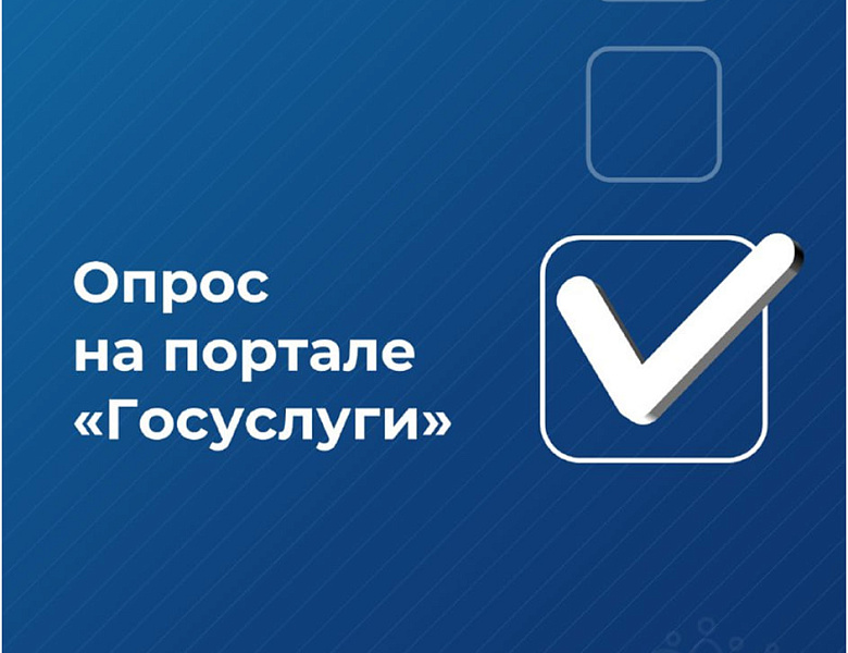 Опрос на портале «Госуслуги»